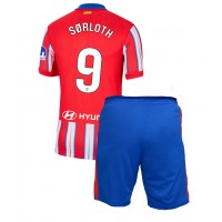 Maglie da calcio Atletico Madrid Alexander Sorloth #9 Prima Maglia Bambino 2024-25 Manica Corta (+ Pantaloni corti)